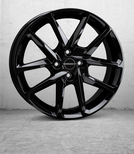 BORBET N 4 LOCH BLACK GLOSSY 2